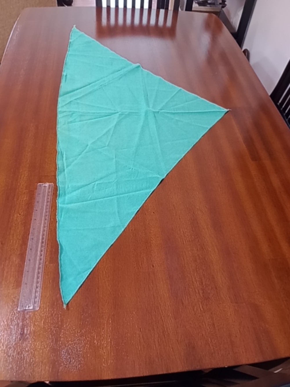 Teal Triangle Scarf / Head Wrap - Women Accessories